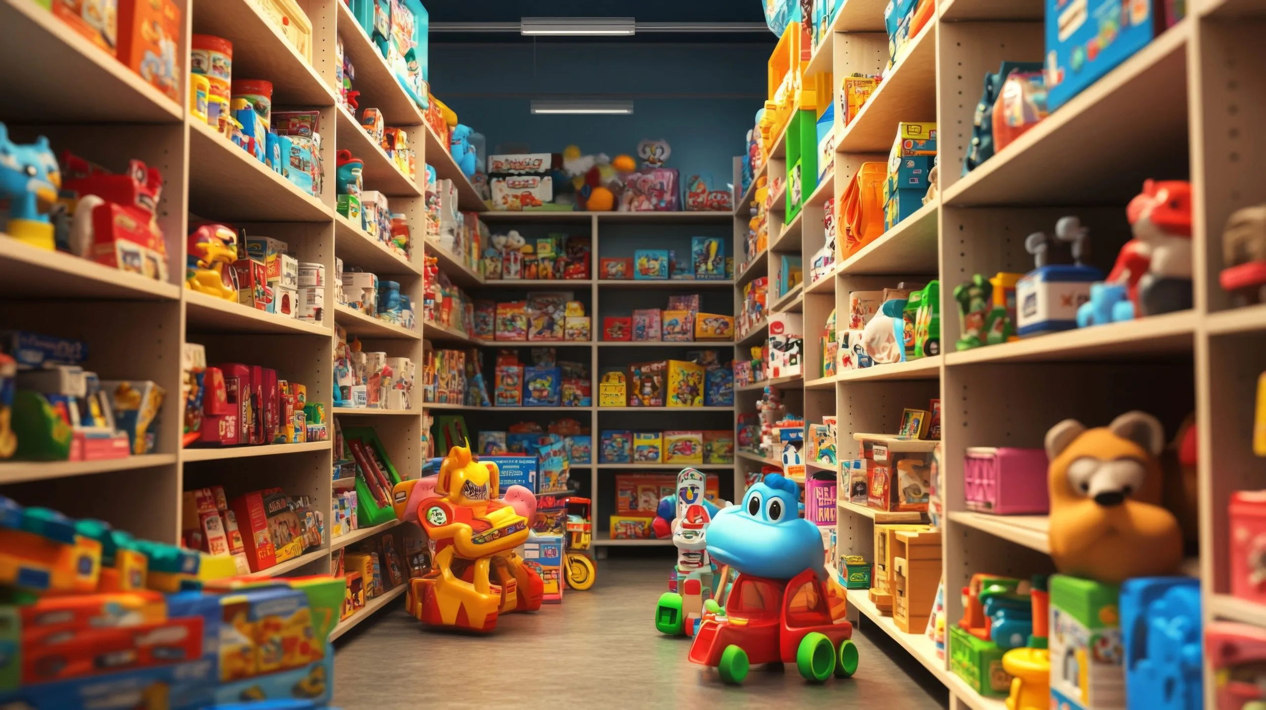 Study of Toy and Hobby Market Potential in UAE & KSA toy-store-aisle-filled-with-colorful-toys-shelves-1-scaled