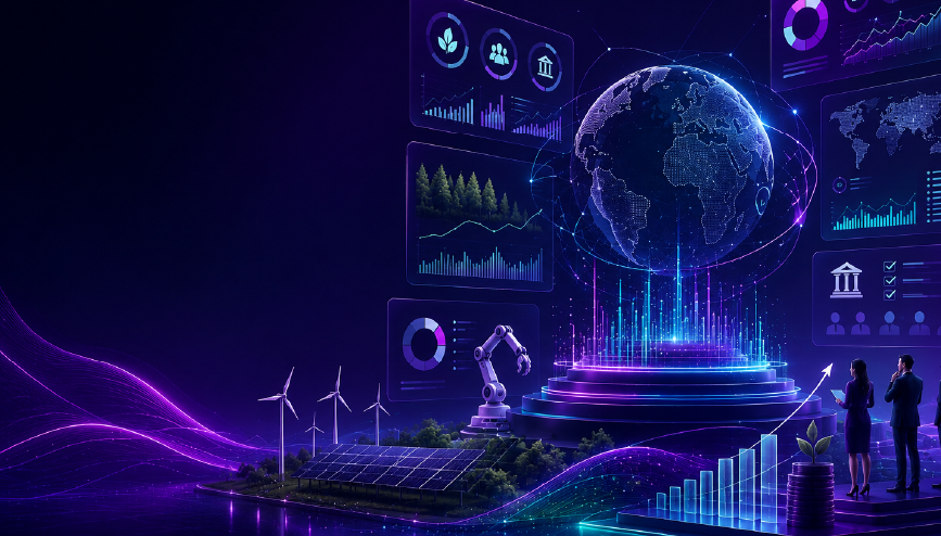 ESG reporting technology dashboard for sustainable finance and compliance reporting